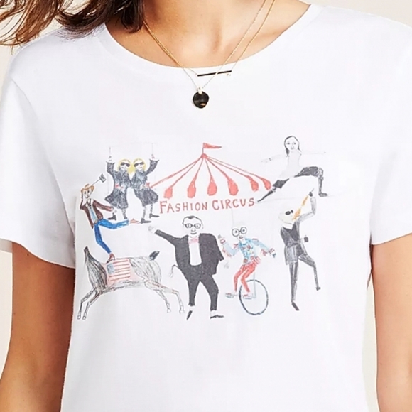 Anthropologie Tops - Anthropologie Fashion Circus Graphic Tee